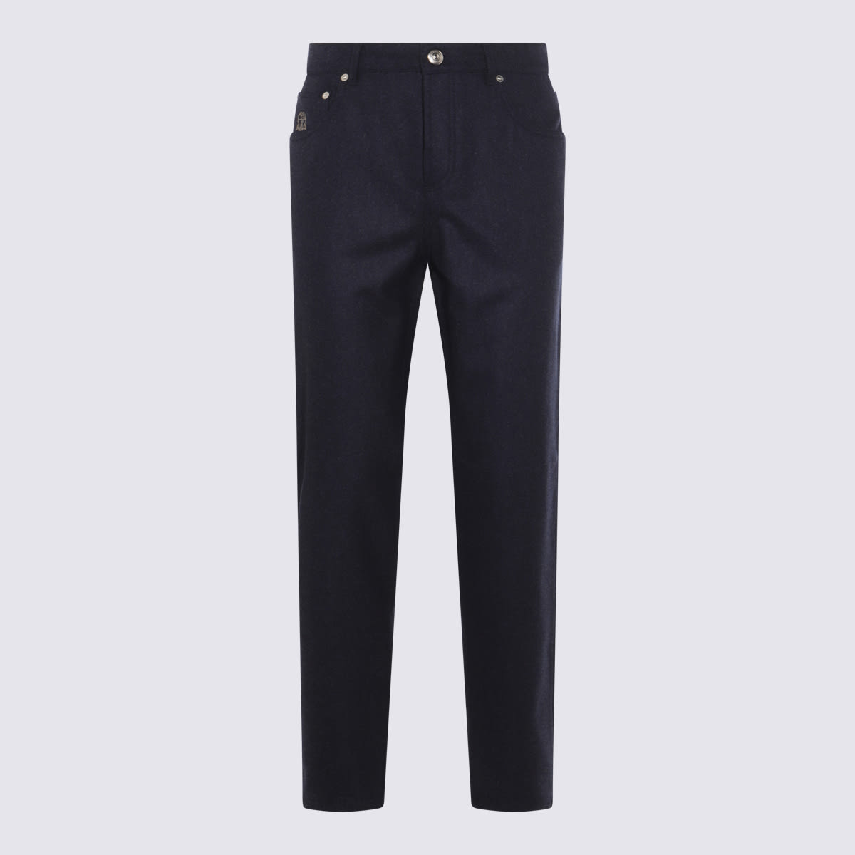 Brunello Cucinelli Navy Wool Pants