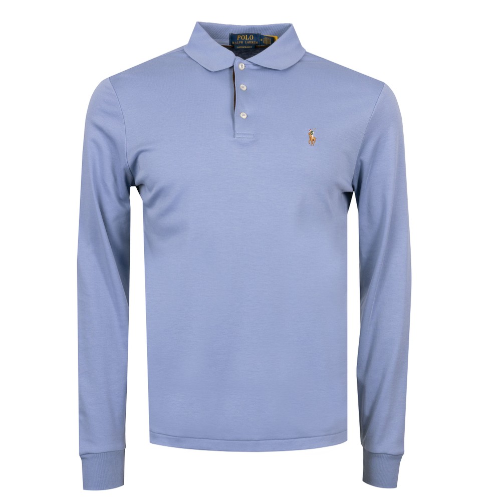 Custom Slim Fit Long Sleeve Pima Polo Shirt