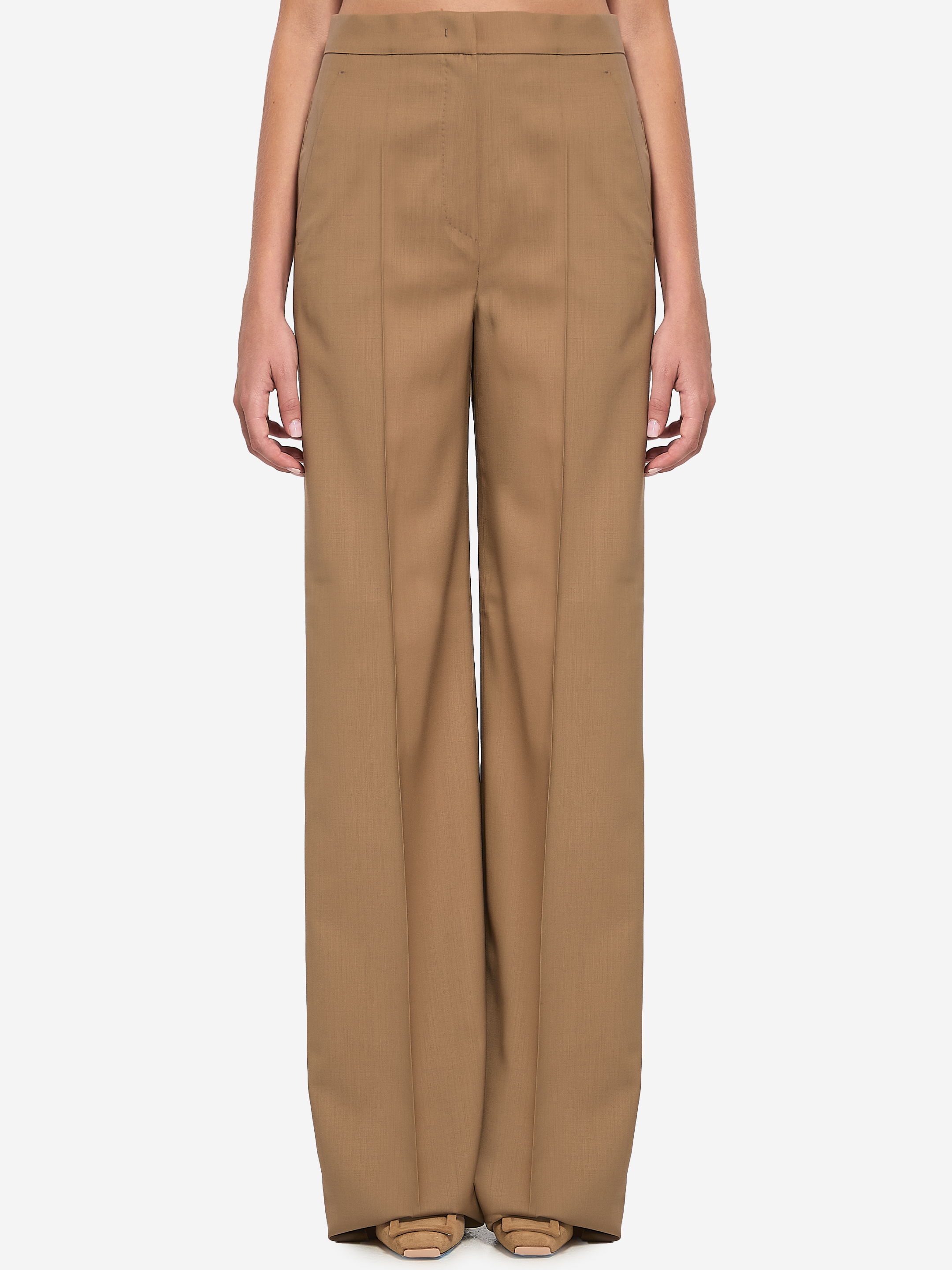 Straightleg trousers in light wool