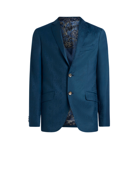 Etro, Veste De Costume Dépareillée À Motif Paisley, Homme, Bleu, Taille 52
