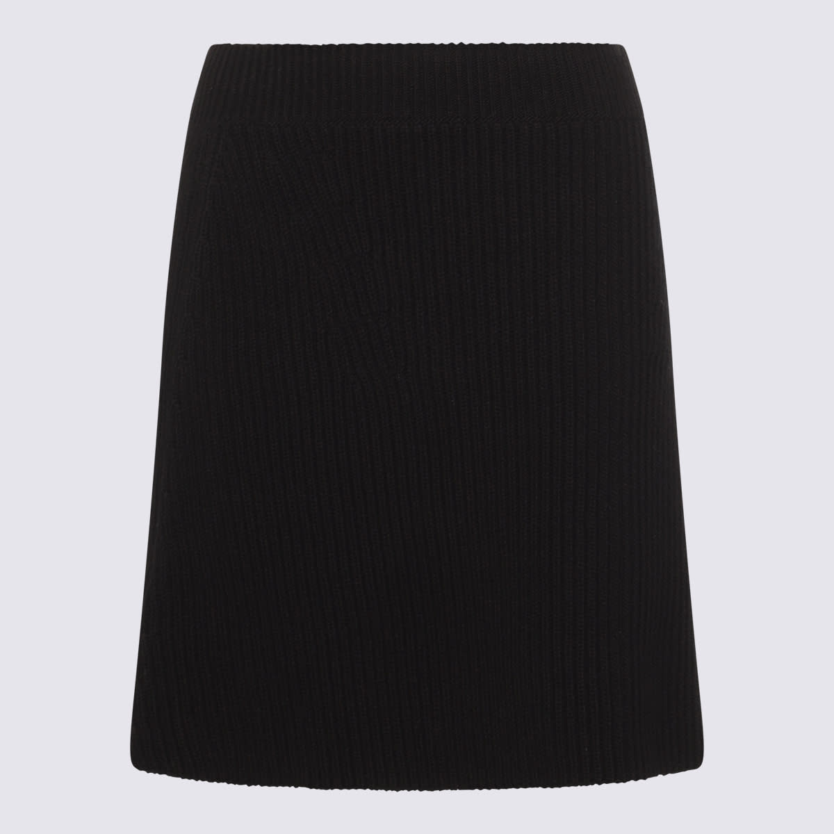 Jil Sander Black Wool Mini Skirt