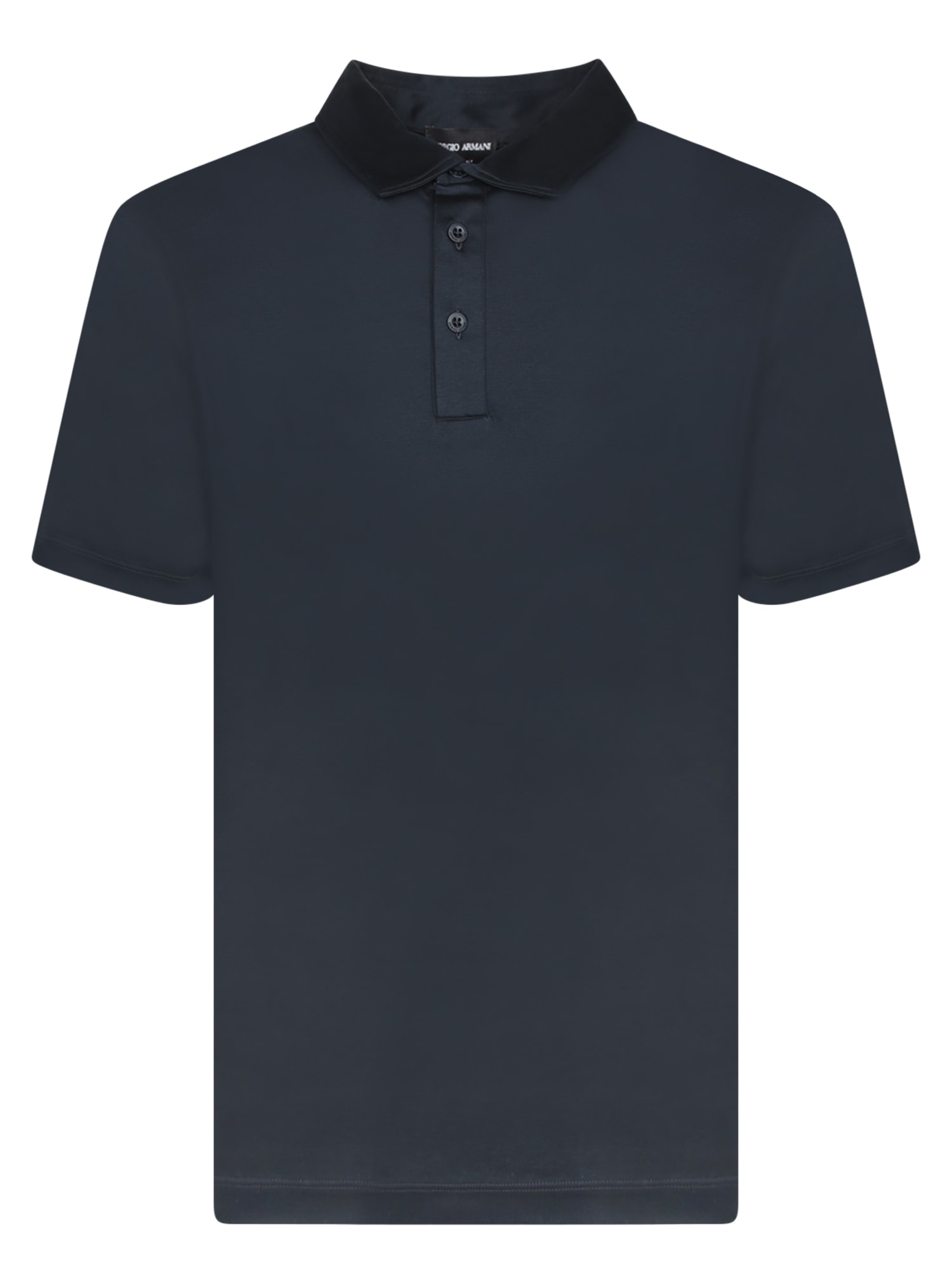 Giorgio Armani Blue Cotton Polo Shirt