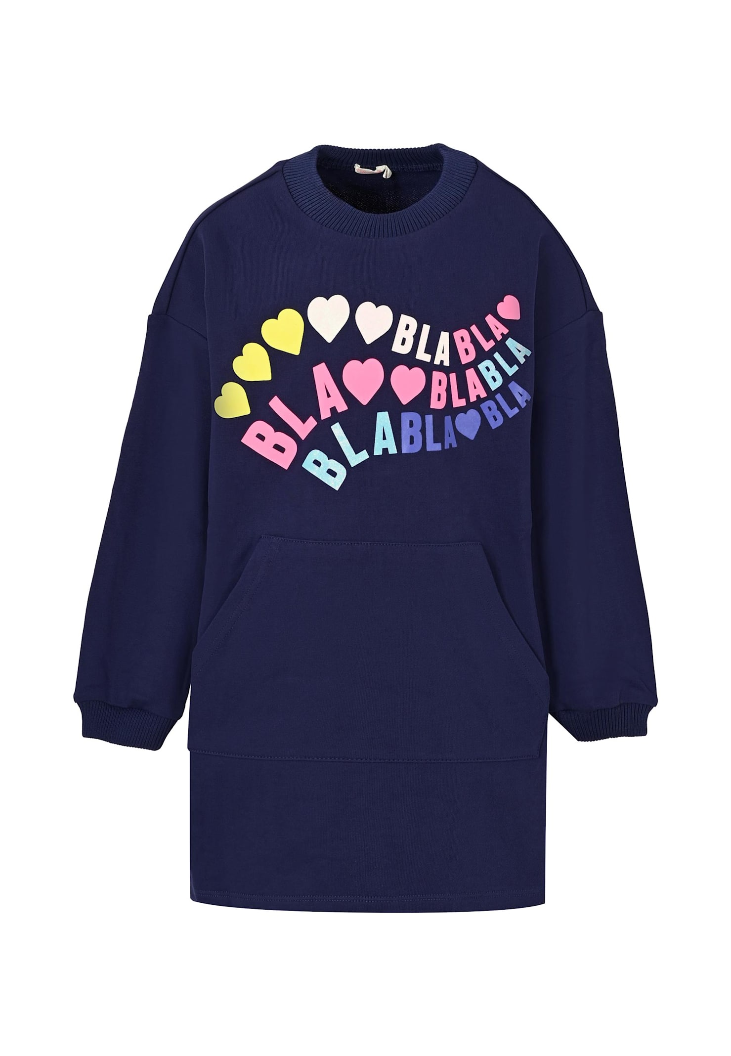 Billieblush Blue Dress For Girl With Hearts
