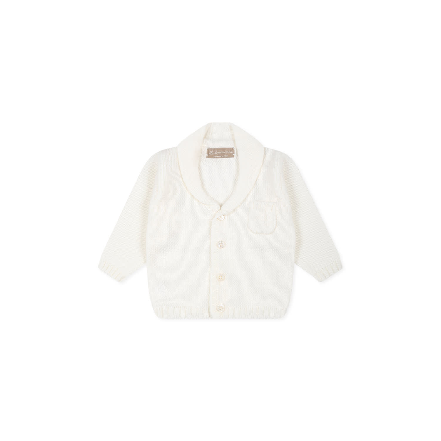 La stupenderia Ivory Cardigan For Baby Boy