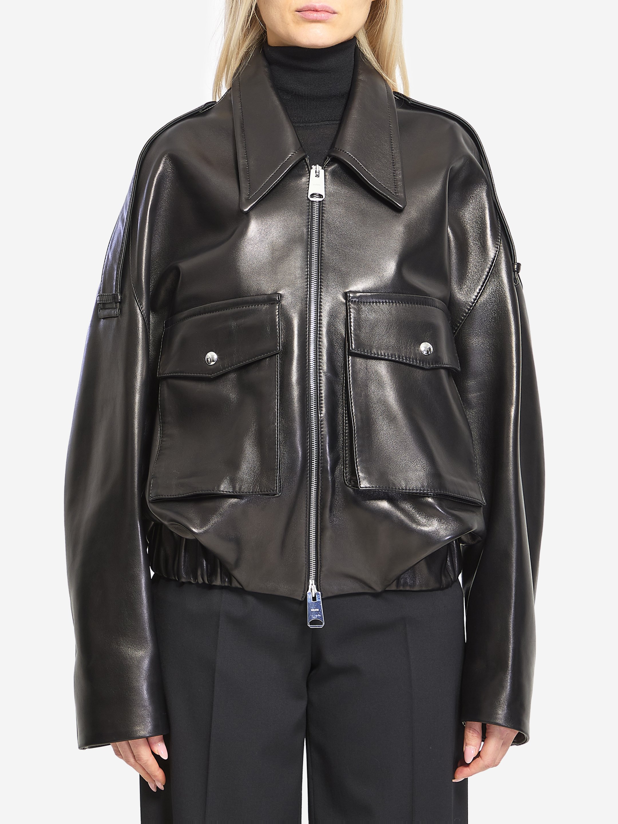 Bomber Owey in leather