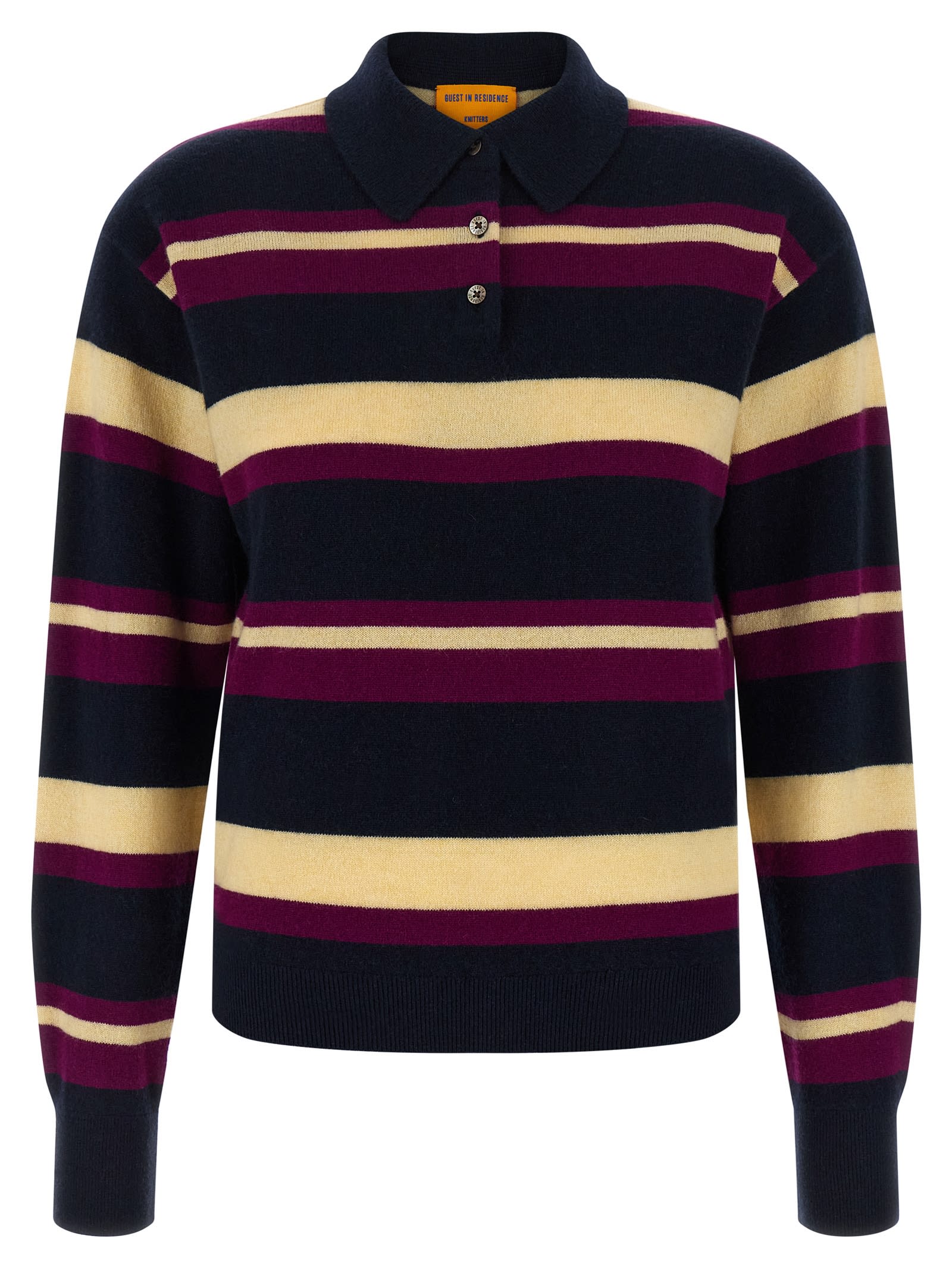 Guest in Residence collegiate Stripe Polo Shirt