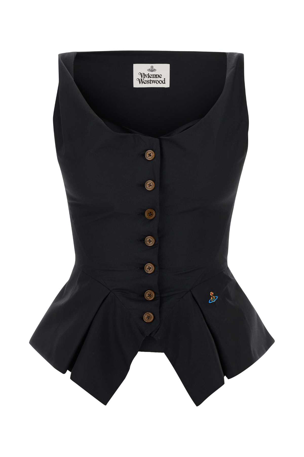 Vivienne Westwood Black Cotton Monday Vest