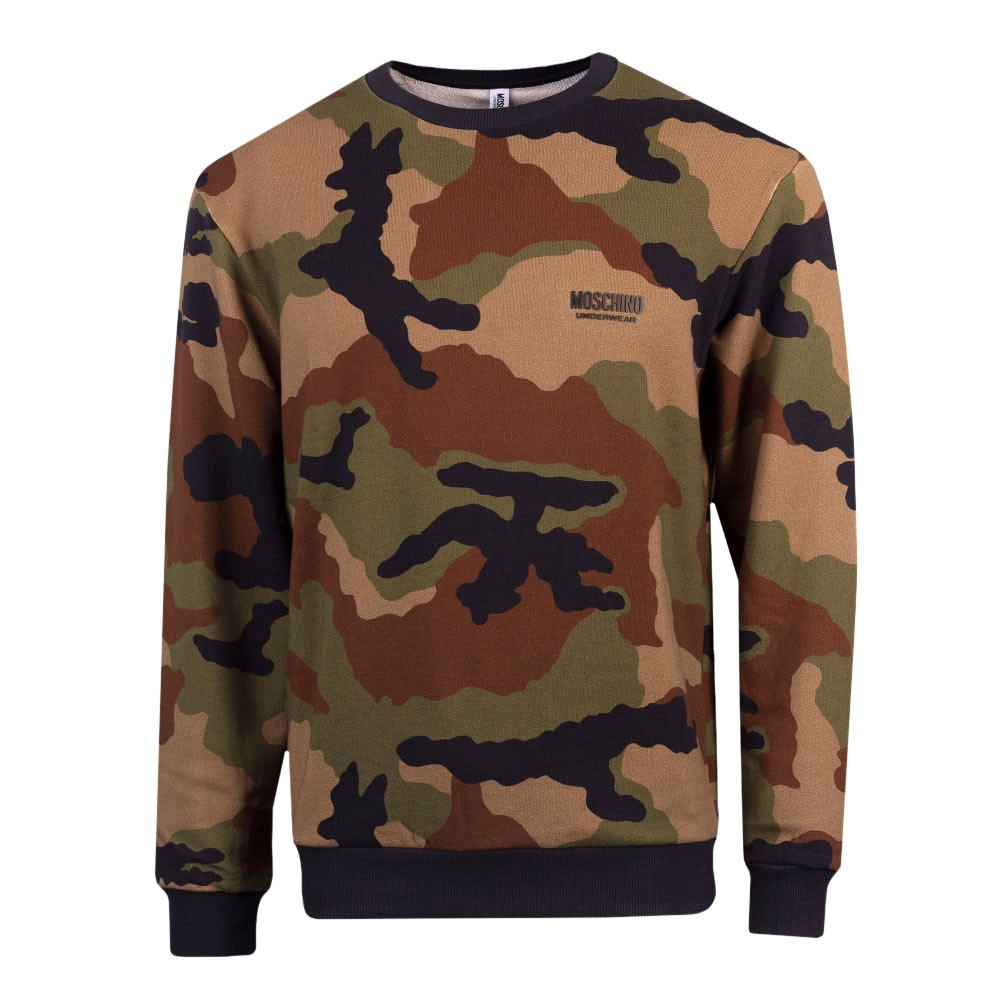 Chest Logo Camo Sweatshirt