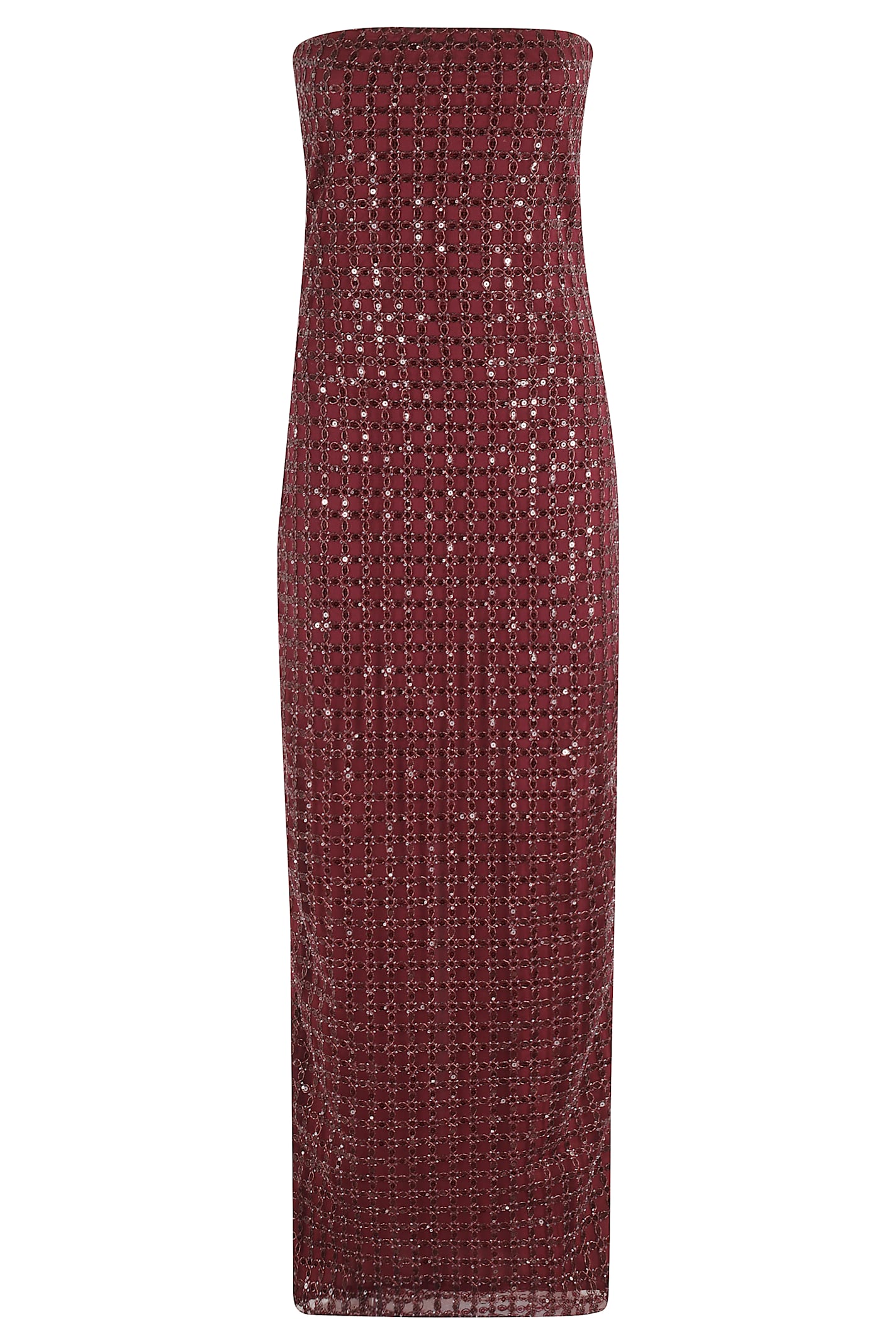 Rotate by Birger Christensen Beaded Maxi Tube Dress