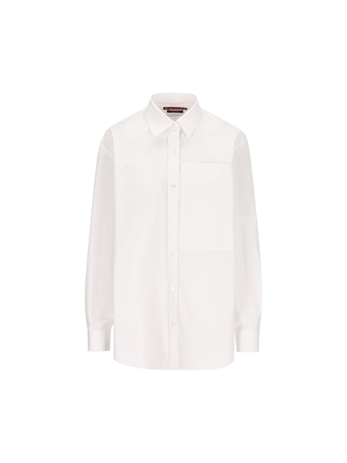 Gucci Collared Long-sleeve Shirt