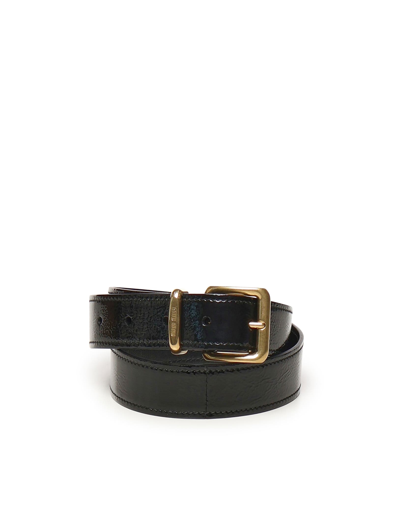 Miu Miu Shiny Leather Belt