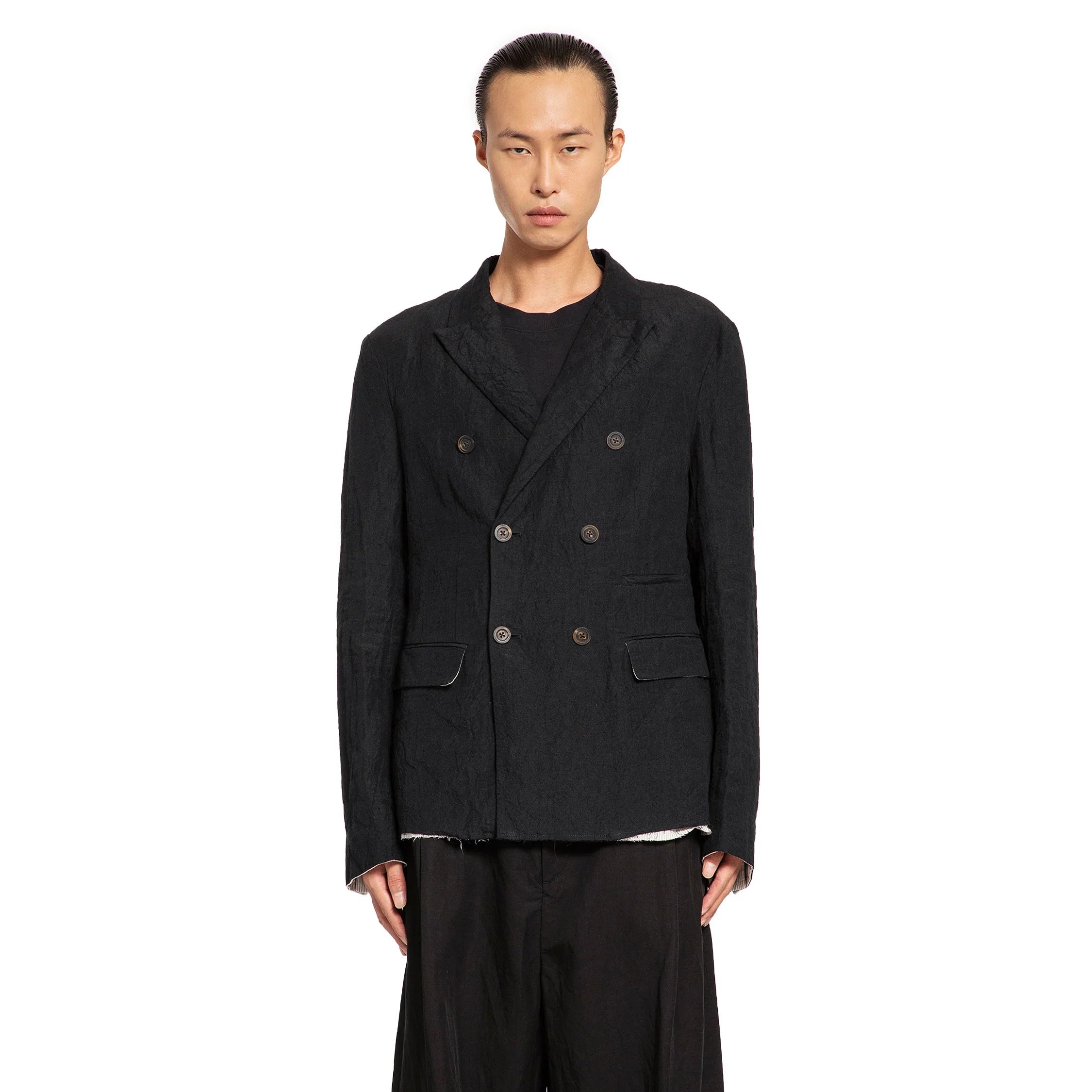 Cropped Doube-Breasted Blazer