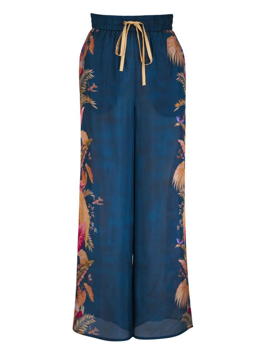 Zimmermann Ascension Printed Silk Trousers