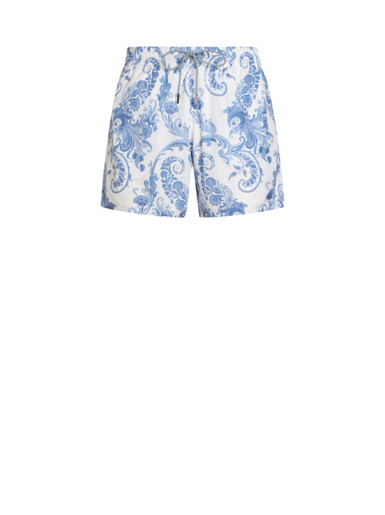 Etro, Short De Bain Etro Summer Paisley, Homme, Bleu, Taille XXL