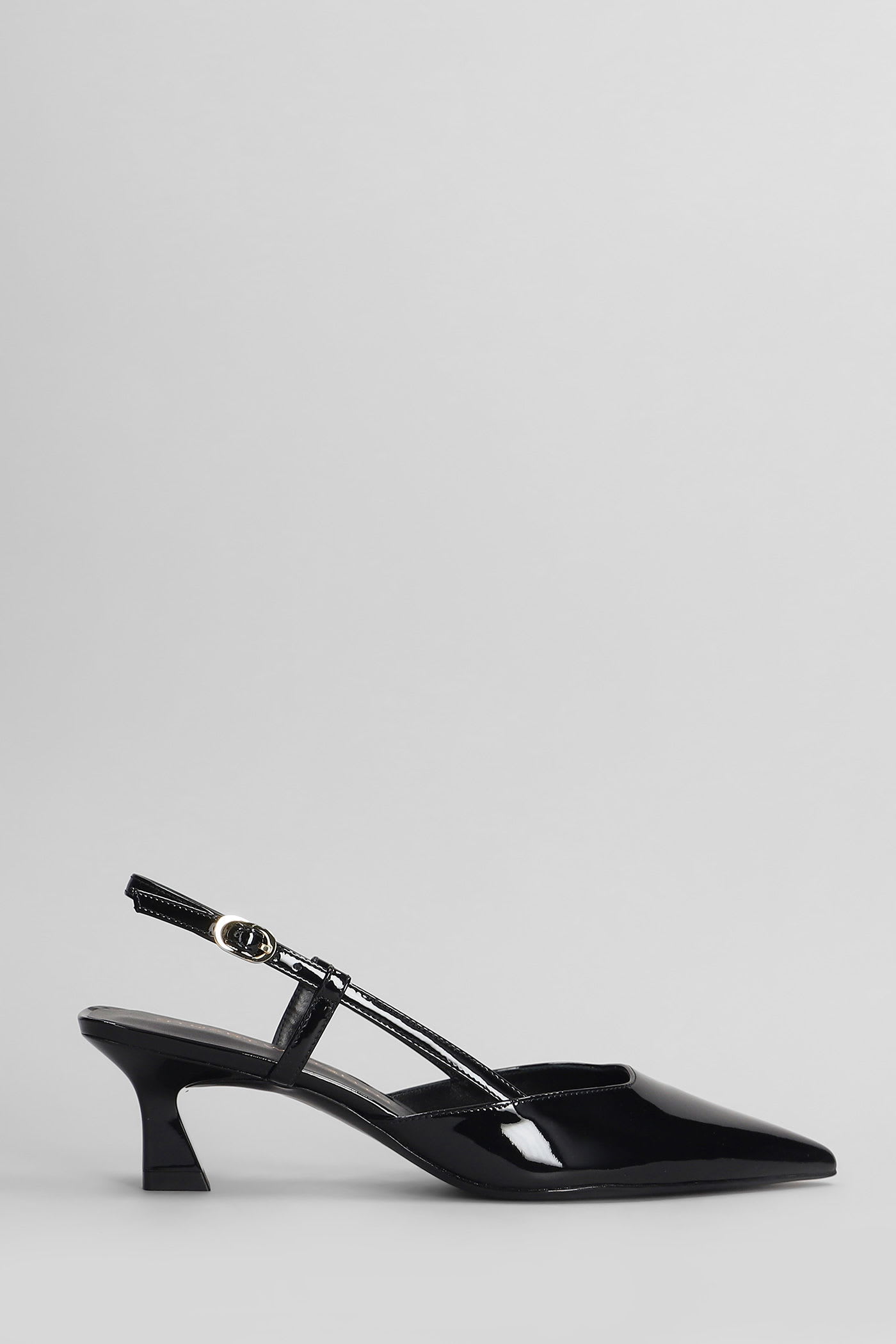 Stuart Weitzman Vinnie 50 Pumps In Black Patent Leather