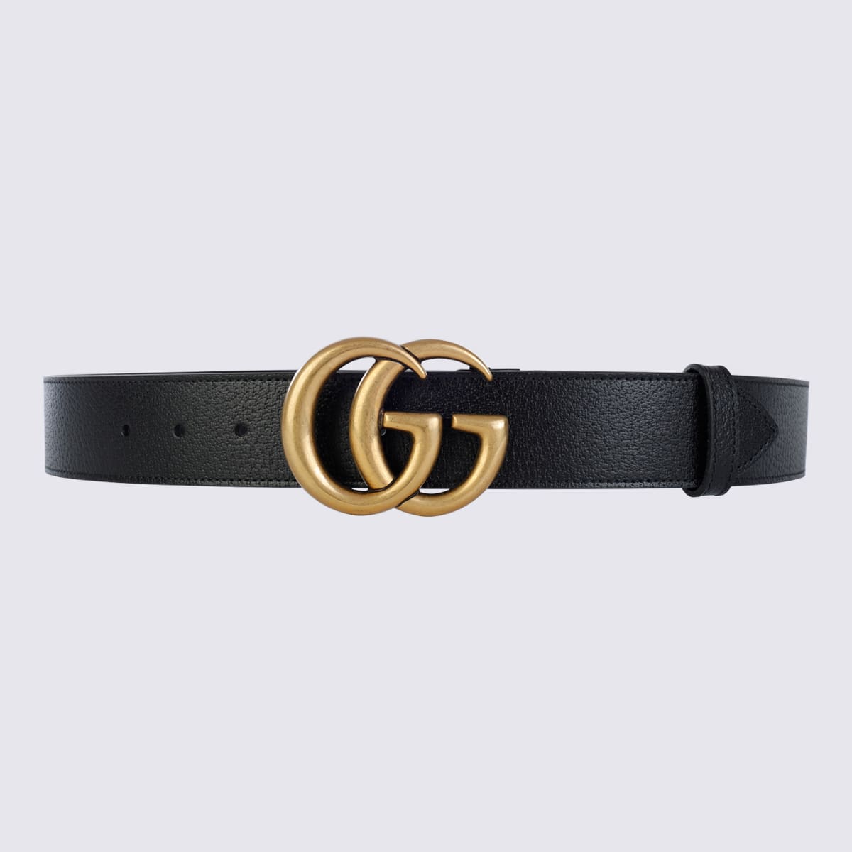 Gucci Black Leather Belt