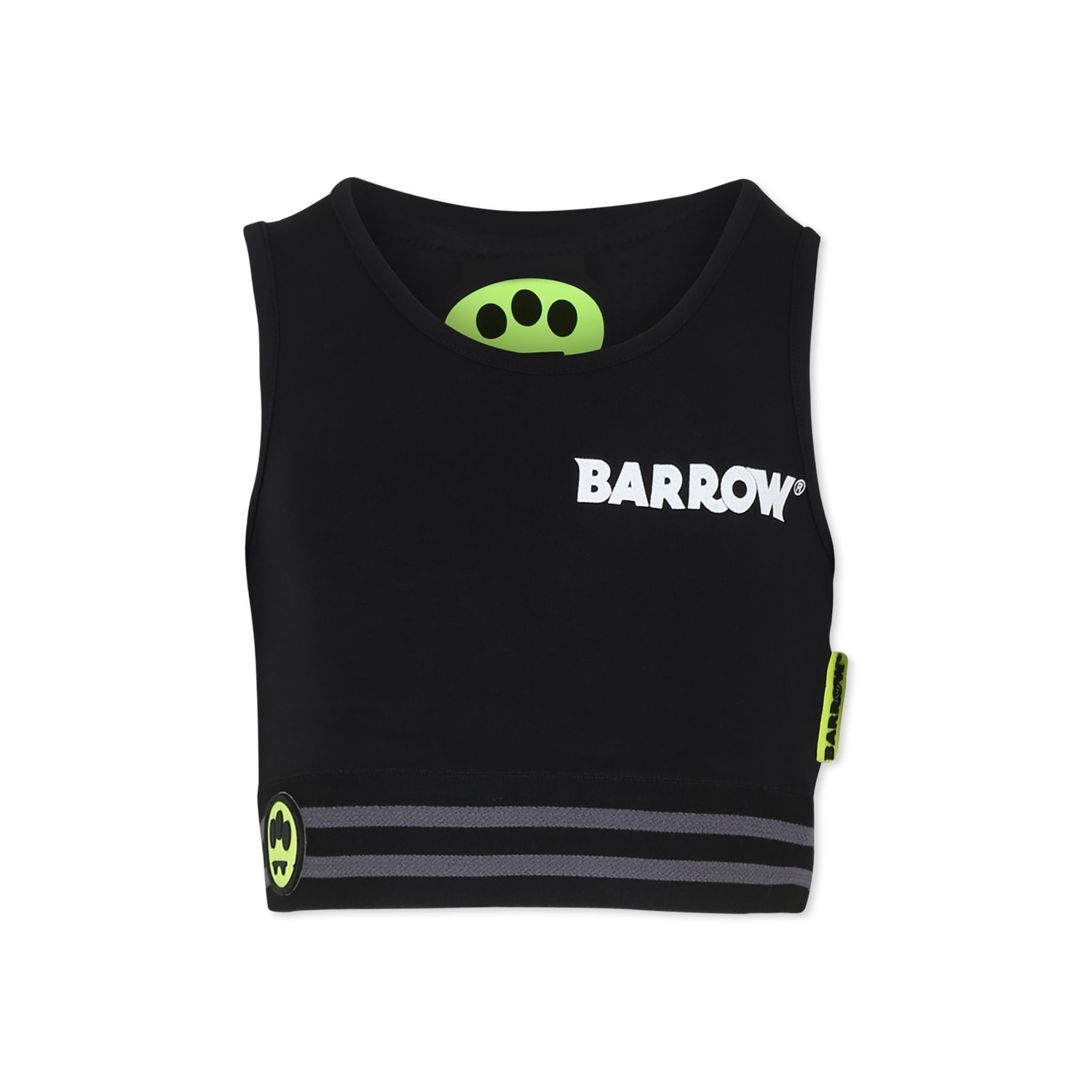 Barrow Black Crop Top For Girl With Smiley