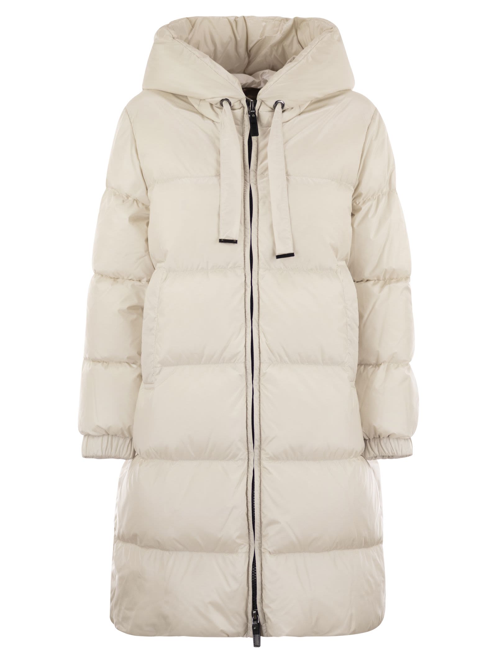 Max Mara The Cube Seig - Long Down Jacket In Water-repellent Fabric
