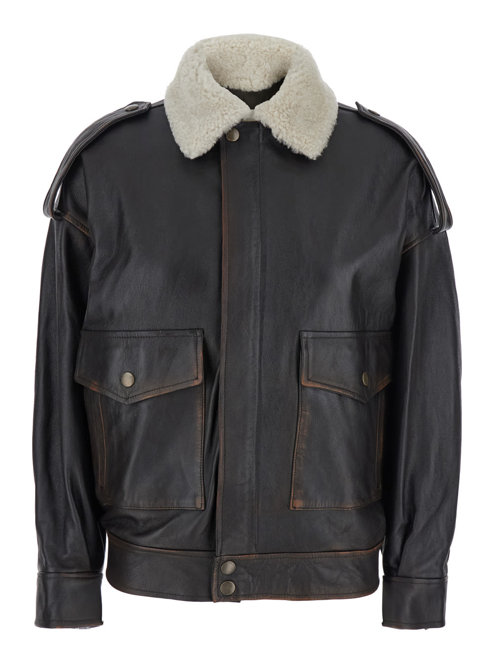 SEMICOUTURE Leather Jacket