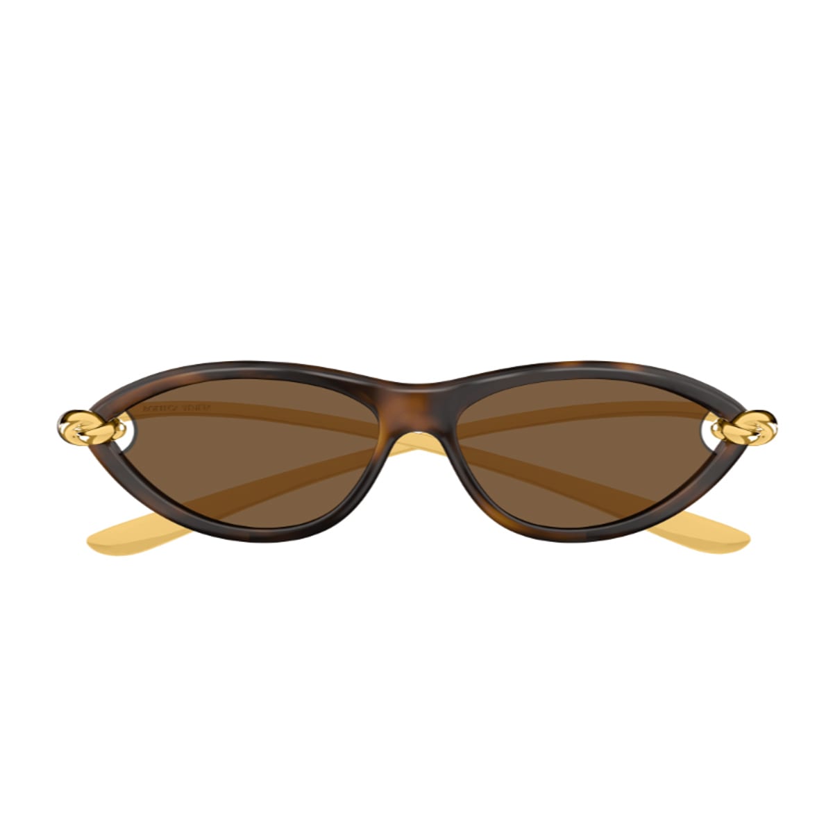 Bottega Veneta Eyewear Bottega Veneta Bv1390s Signature Icons 002 Havana Gold Brown Sunglasses