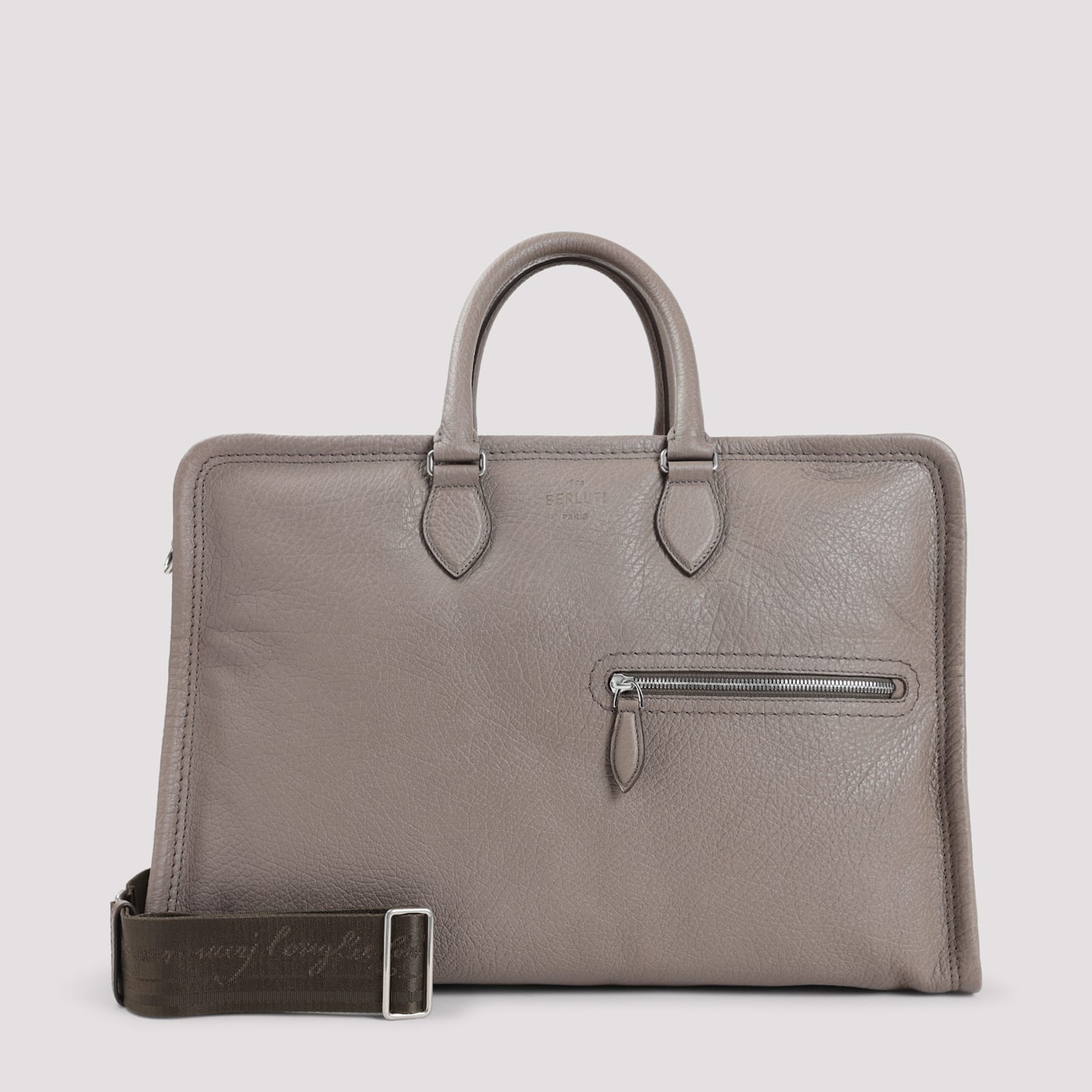 Berluti Grained Leather Travel Bag