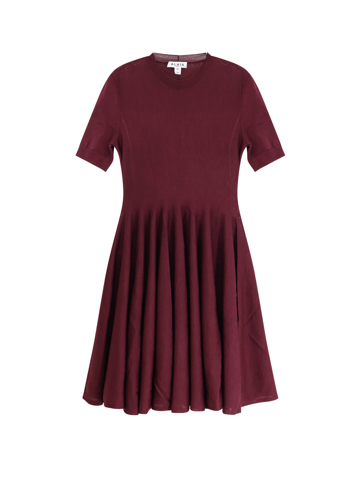 Alaia Skater Virgin Wool Dress