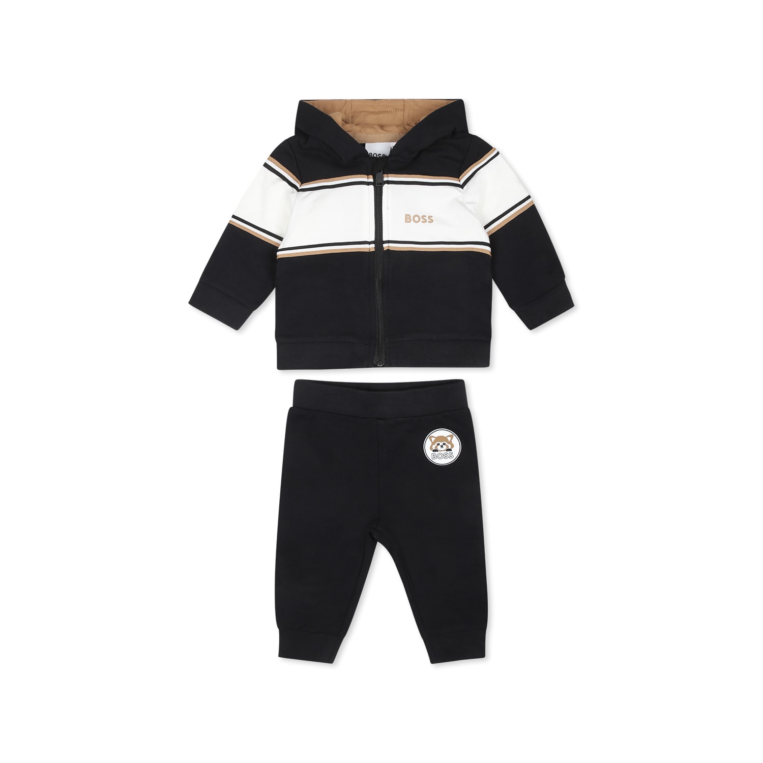 Hugo Boss Black Suit For Baby Boy With Logo