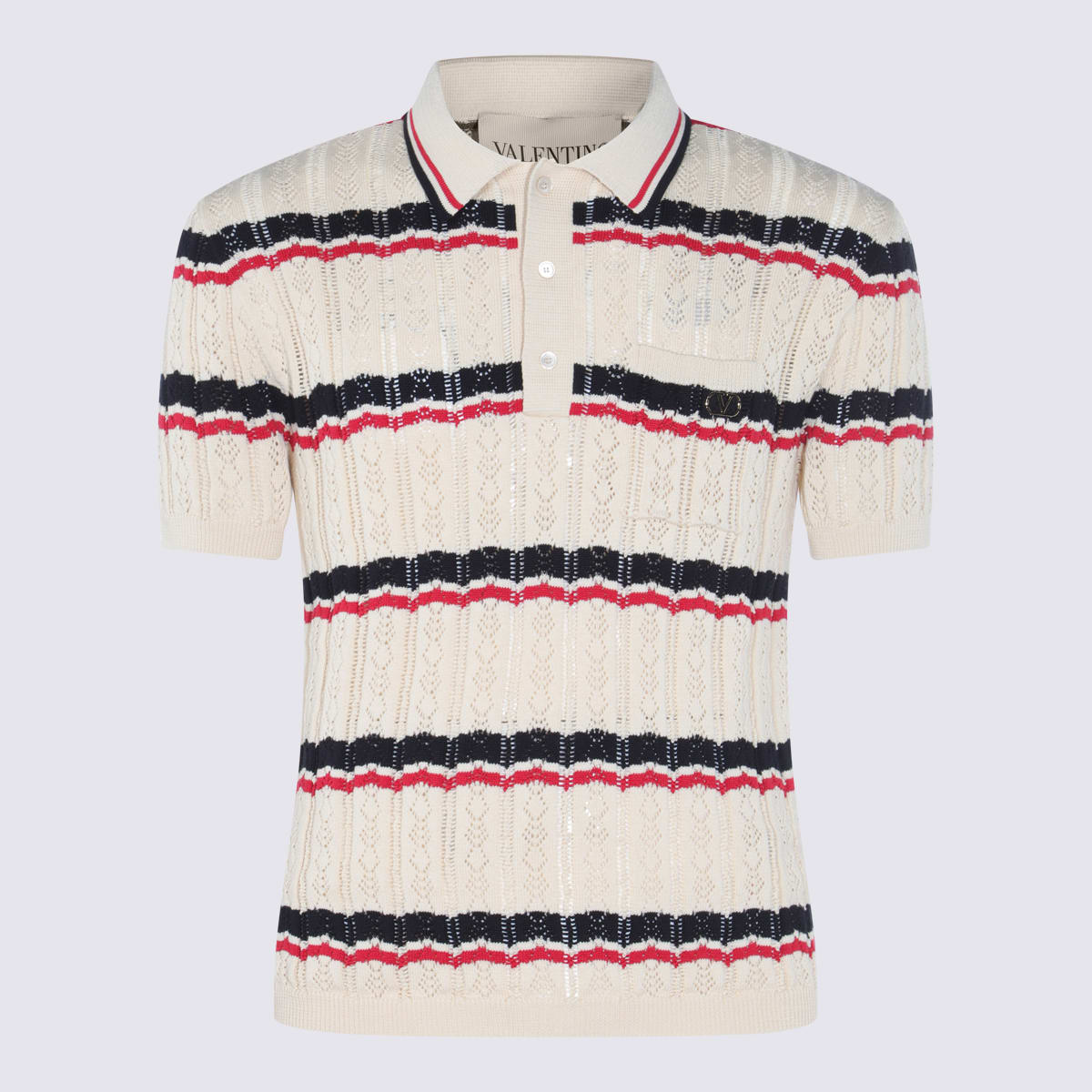 Valentino Multicolor Cotton Polo Shirt