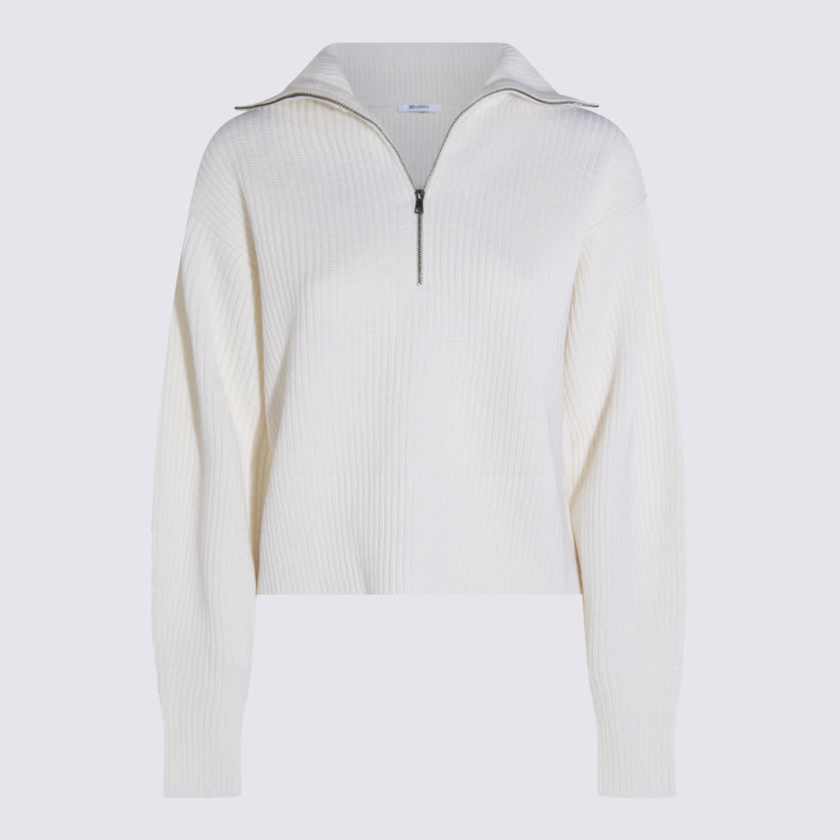 Max Mara White Wool Nadar Knitwear