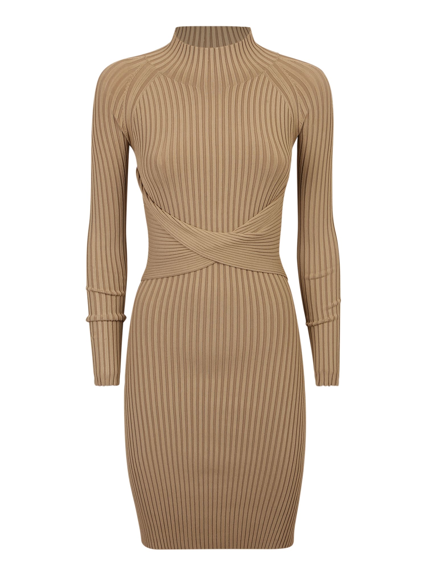 Dion Lee Twist-detail Ribbed-knit Minidress