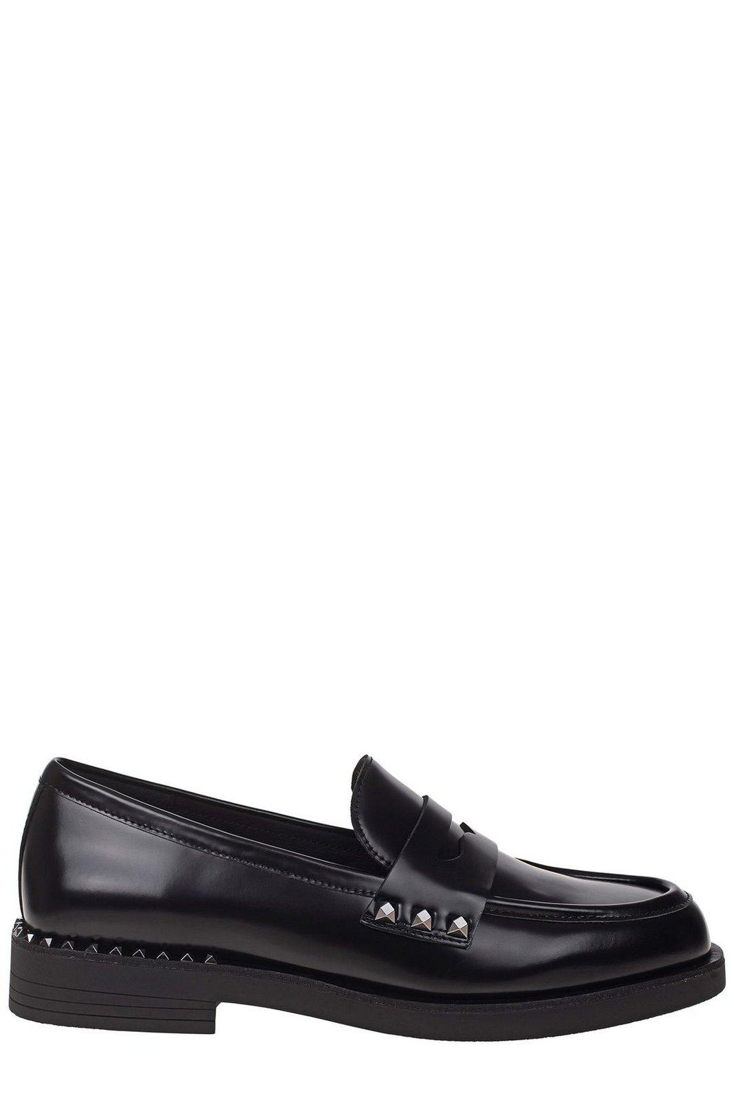 Ash Whisper Studded Round Toe Loafers