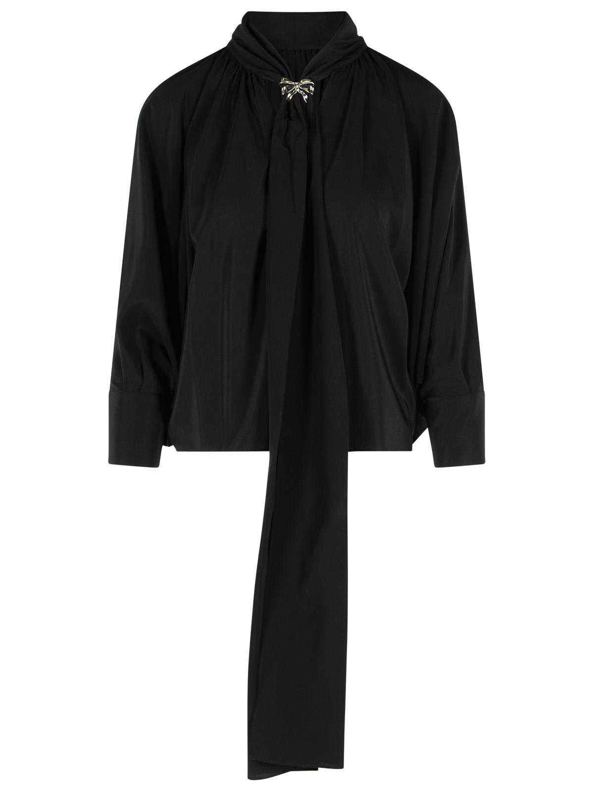 Max Mara leonida Black Silk Shirt