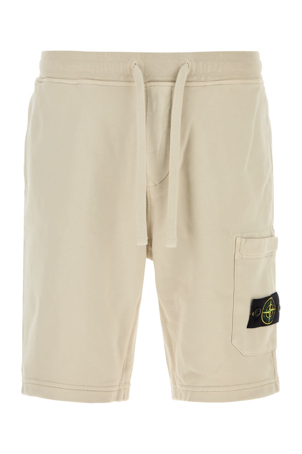 Stone Island Sand Cotton Bermuda Shorts