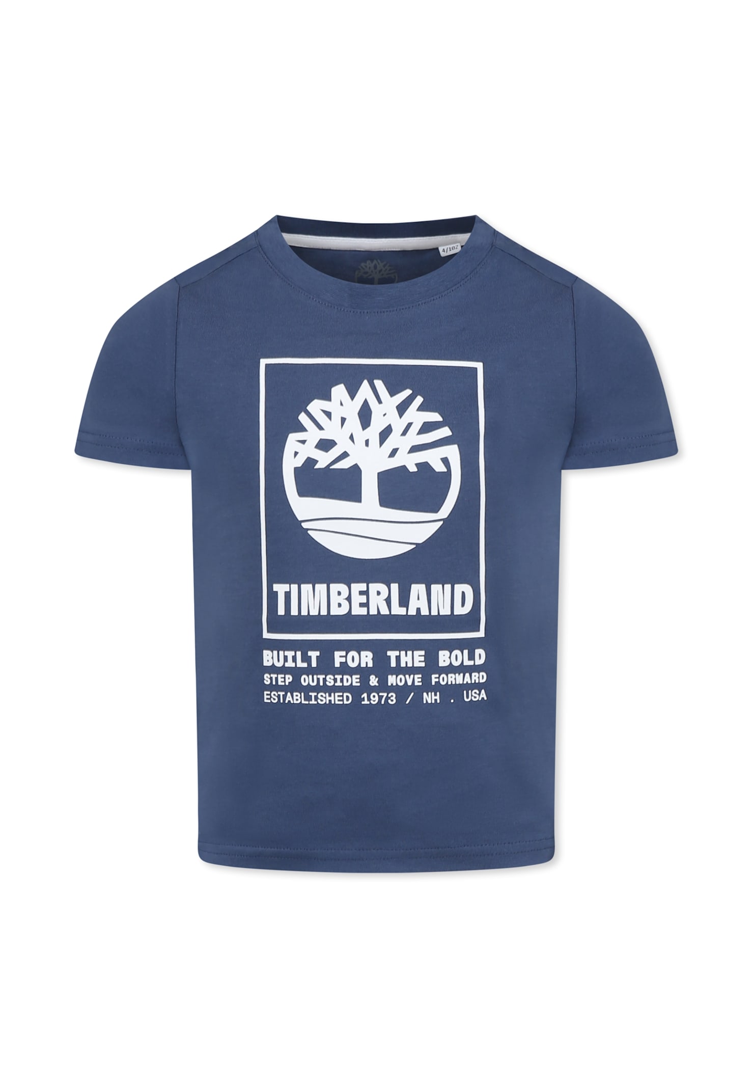 Timberland Blue T-shirt For Boy With Logo