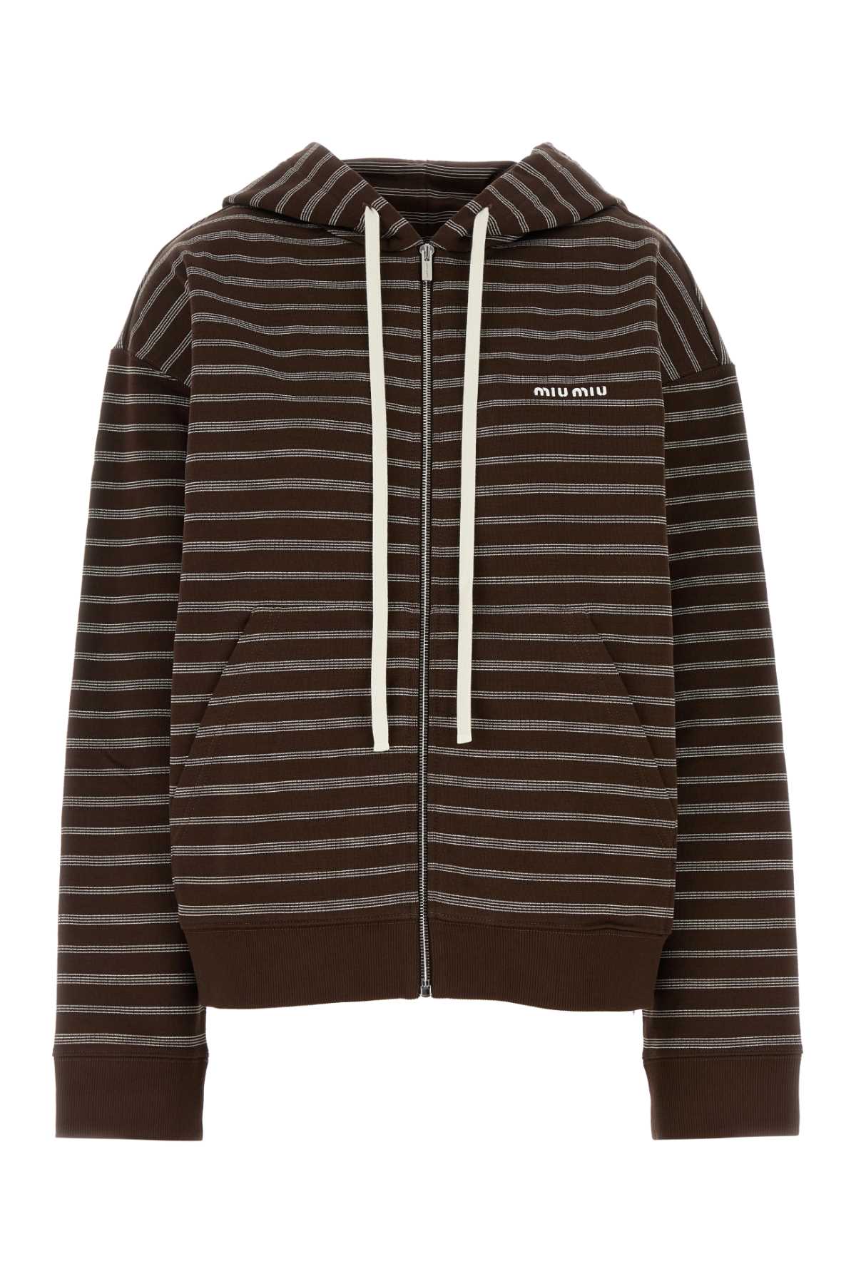 Miu Miu Embroidered Cotton Sweatshirt