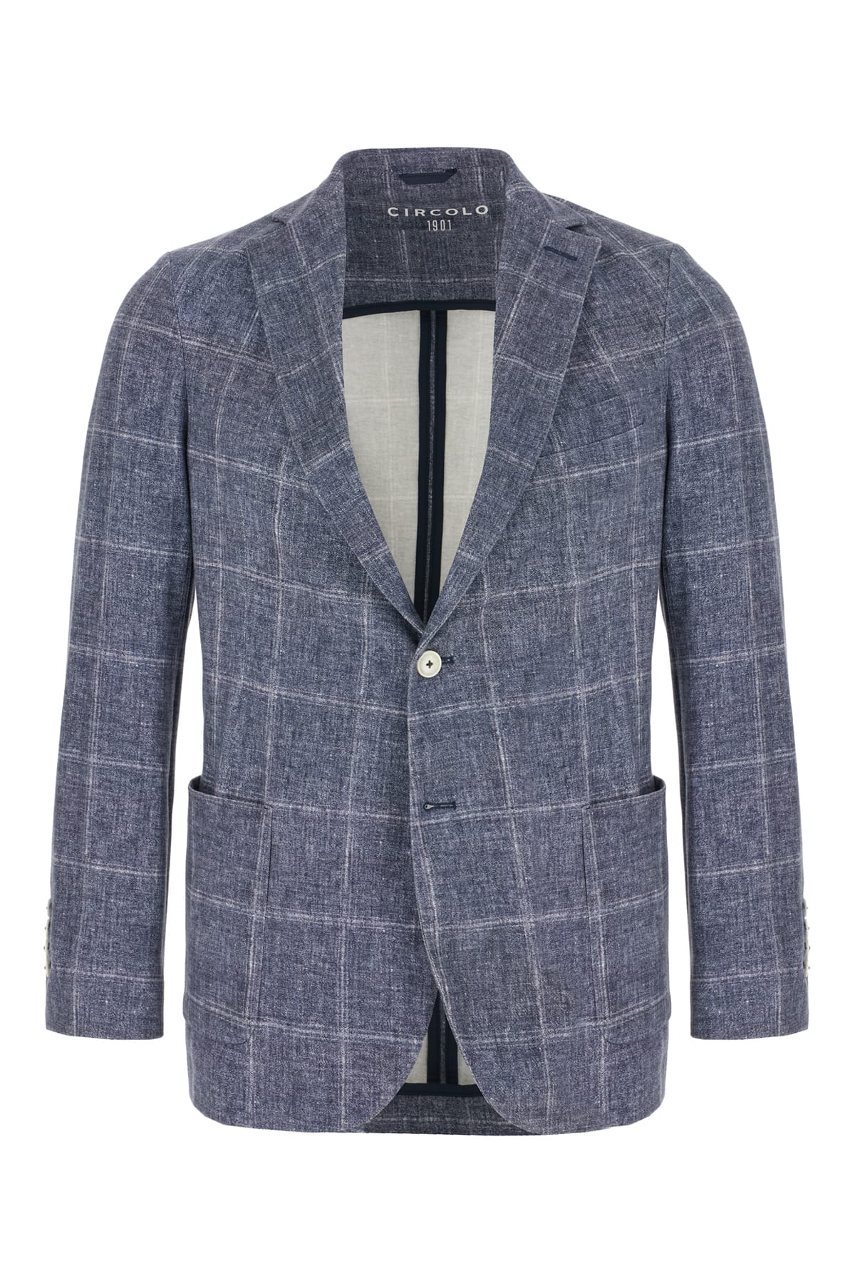 Circolo 1901 Printed Stretch Cotton Blazer