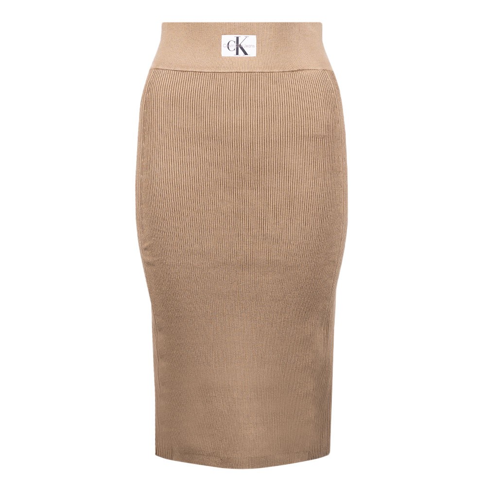 Badge Knitted Skirt