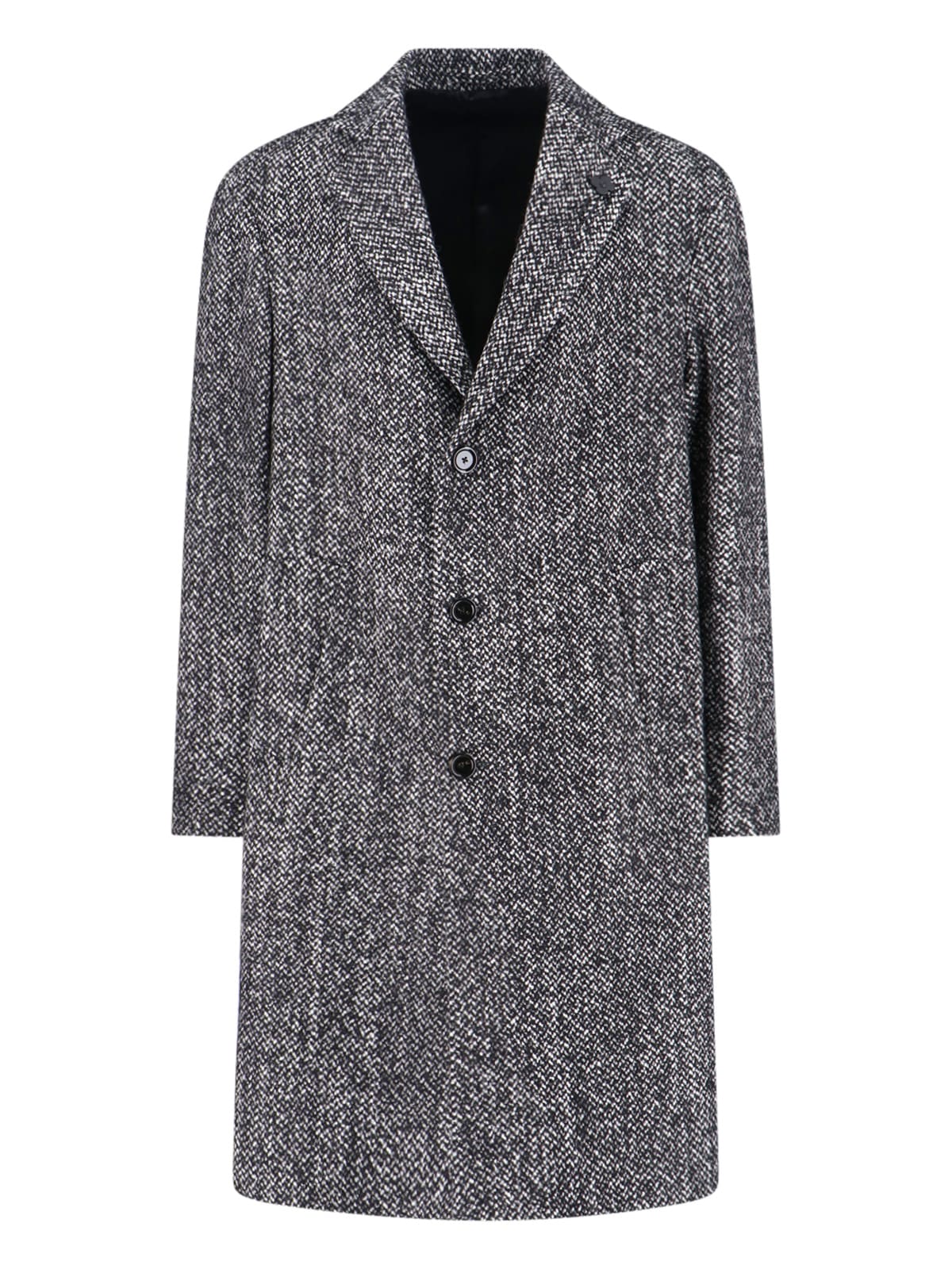 Lardini Single-breasted Wool Coat