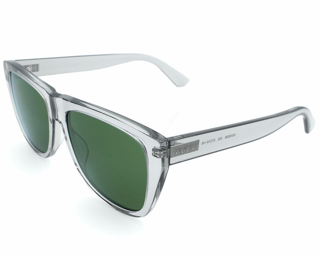 GUCCI Gray/Green Lens 57-16-145MM Men's Sunglasses GG0926S 003