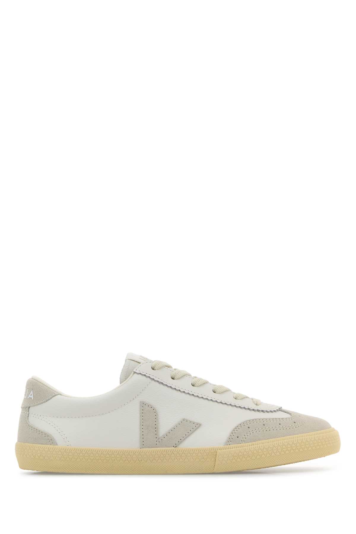 Veja White Leather Volley O. t. Sneakers