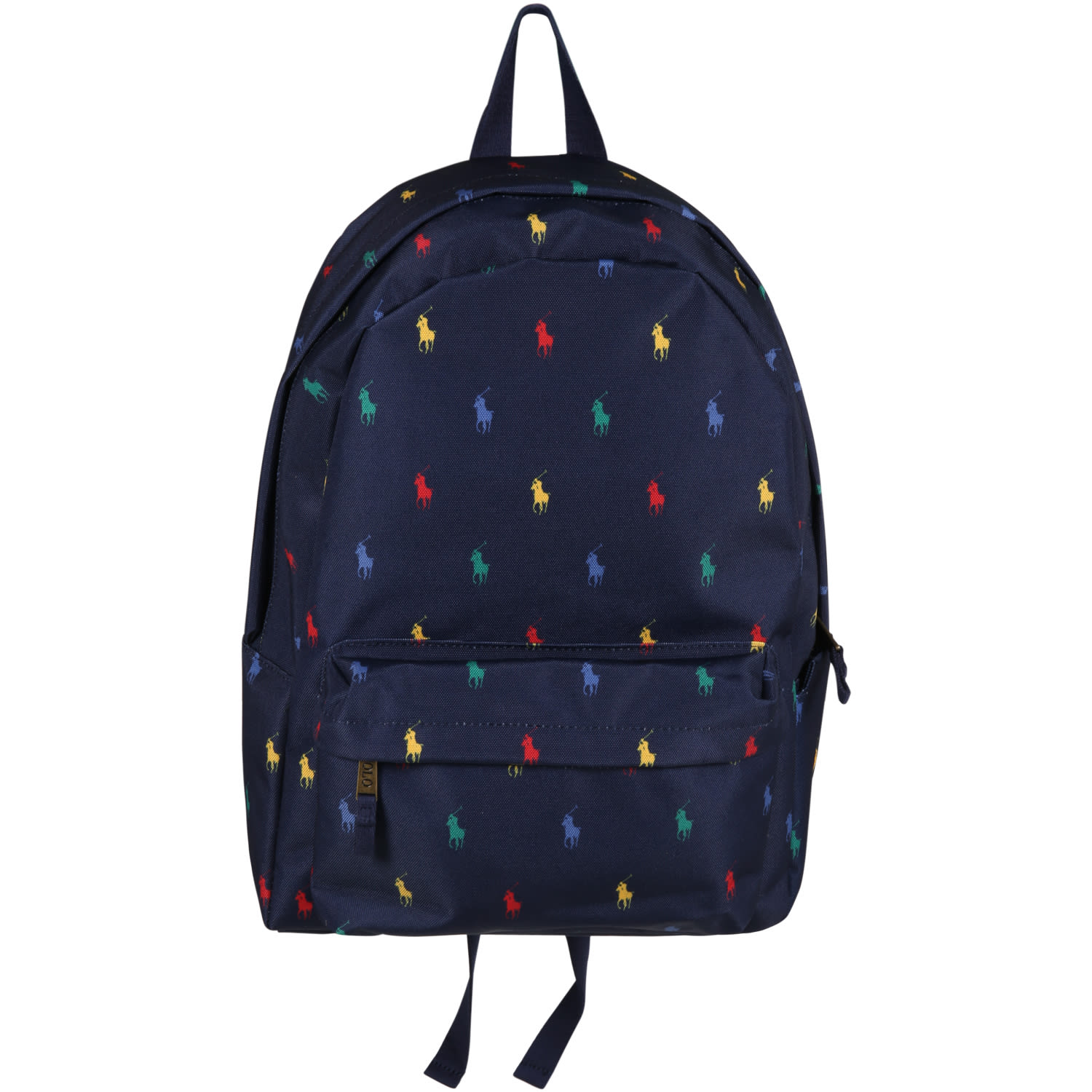 Ralph Lauren Blue Backpack For Kids With Pony Logos
