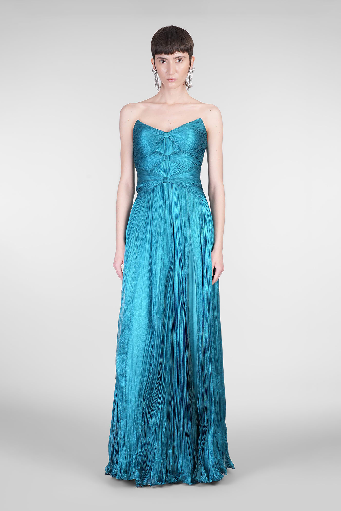 Iris Serban Star In Blue Silk