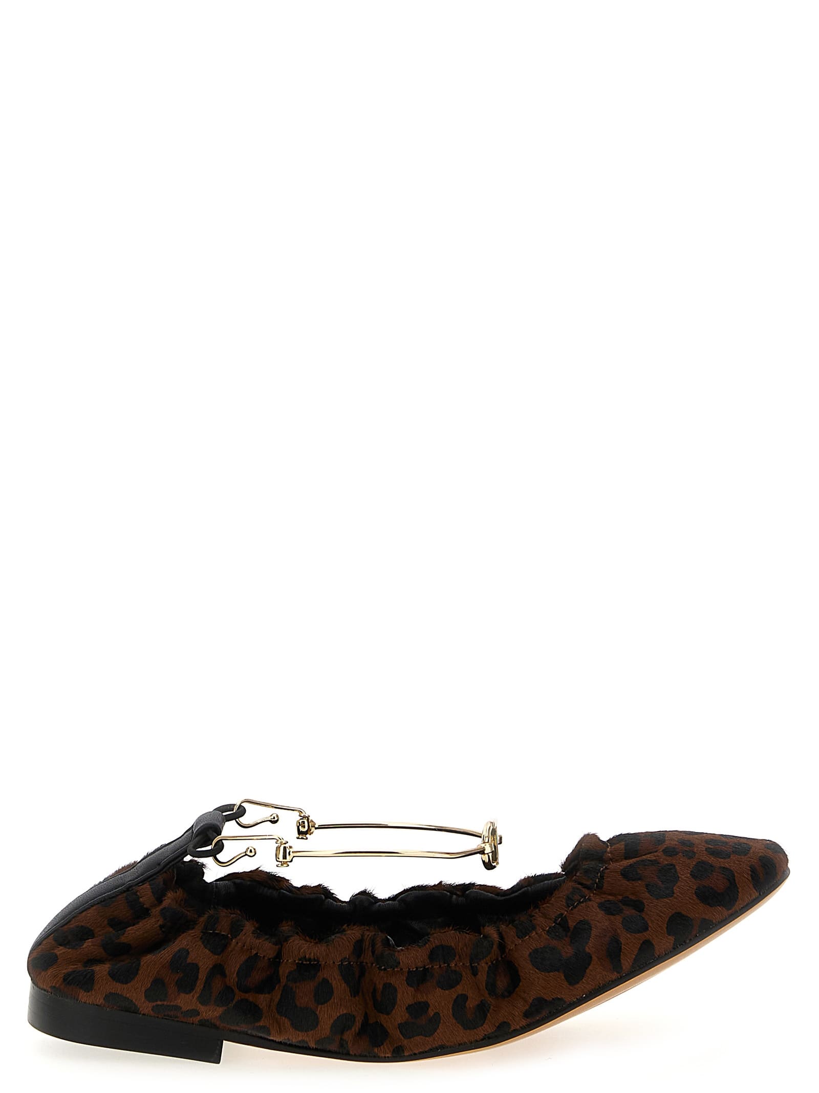 TwinSet Animal Print Ballet Flats