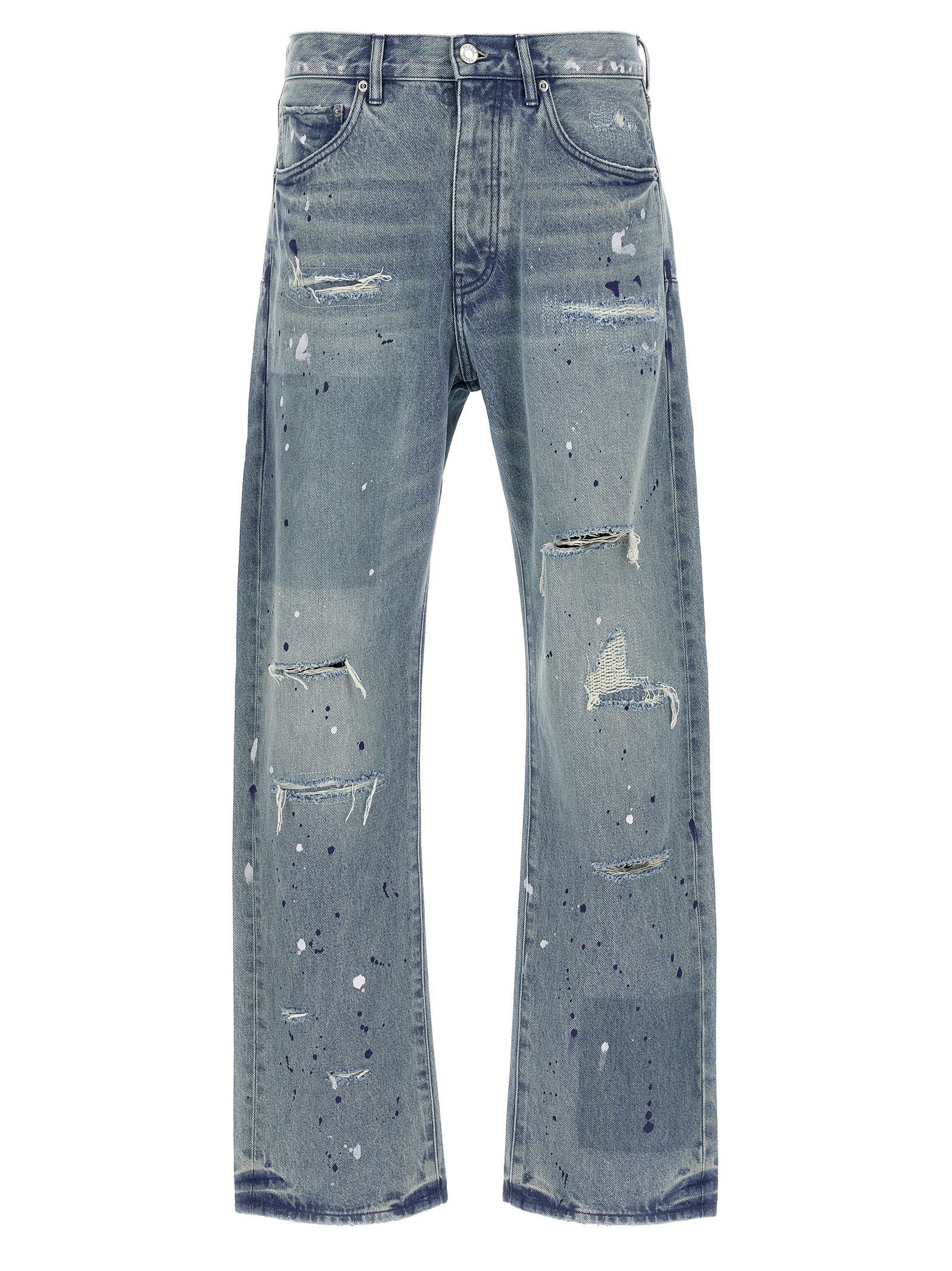 Purple Brand patch Repairs Foil Jeans