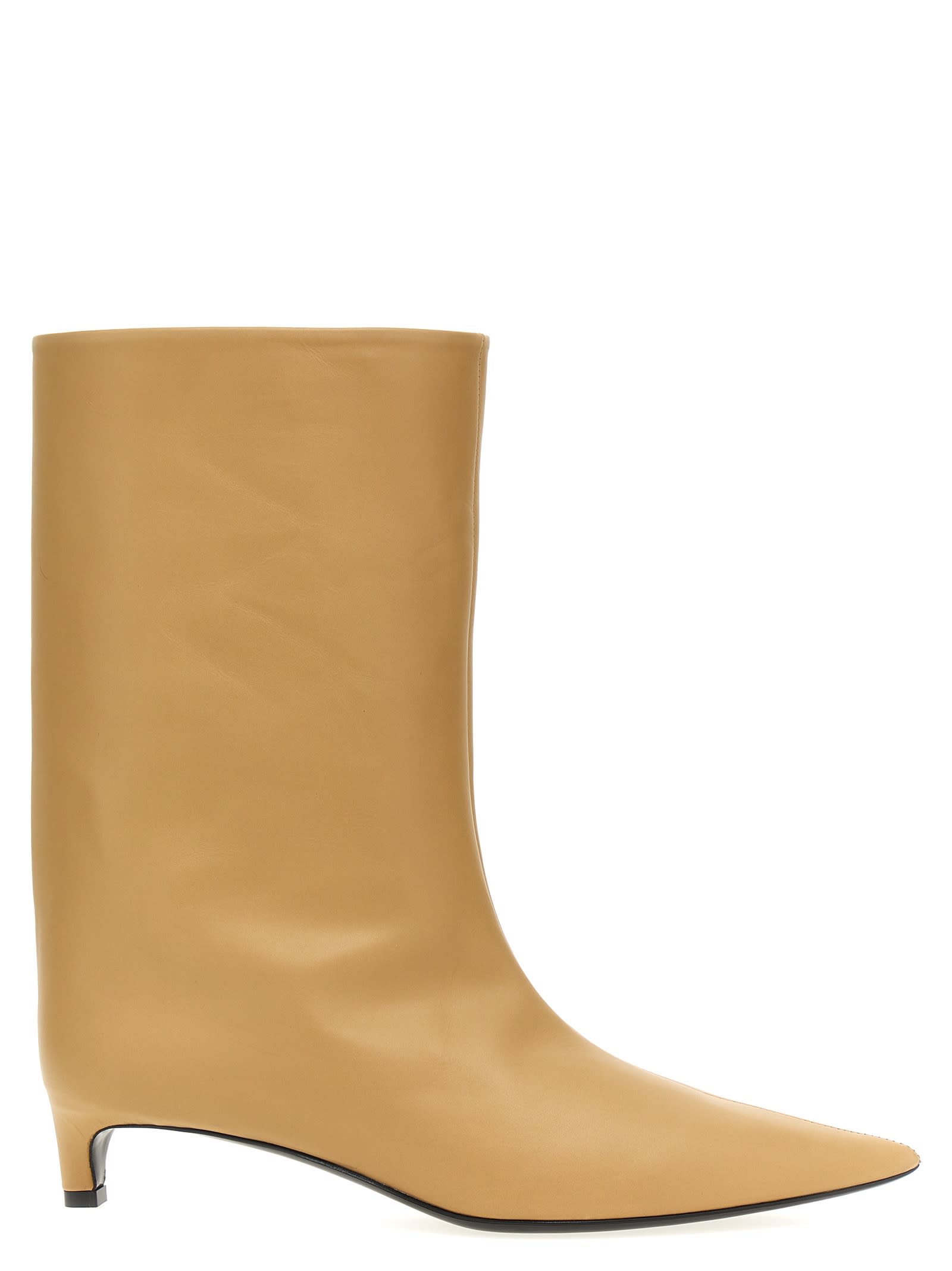 Jil Sander Leather Ankle Boots