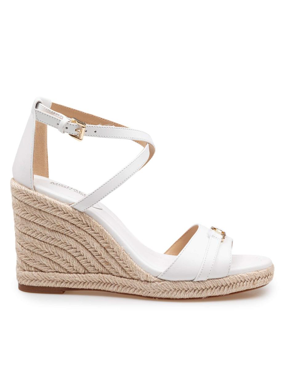 Michael Kors Leather Wedge Sandal