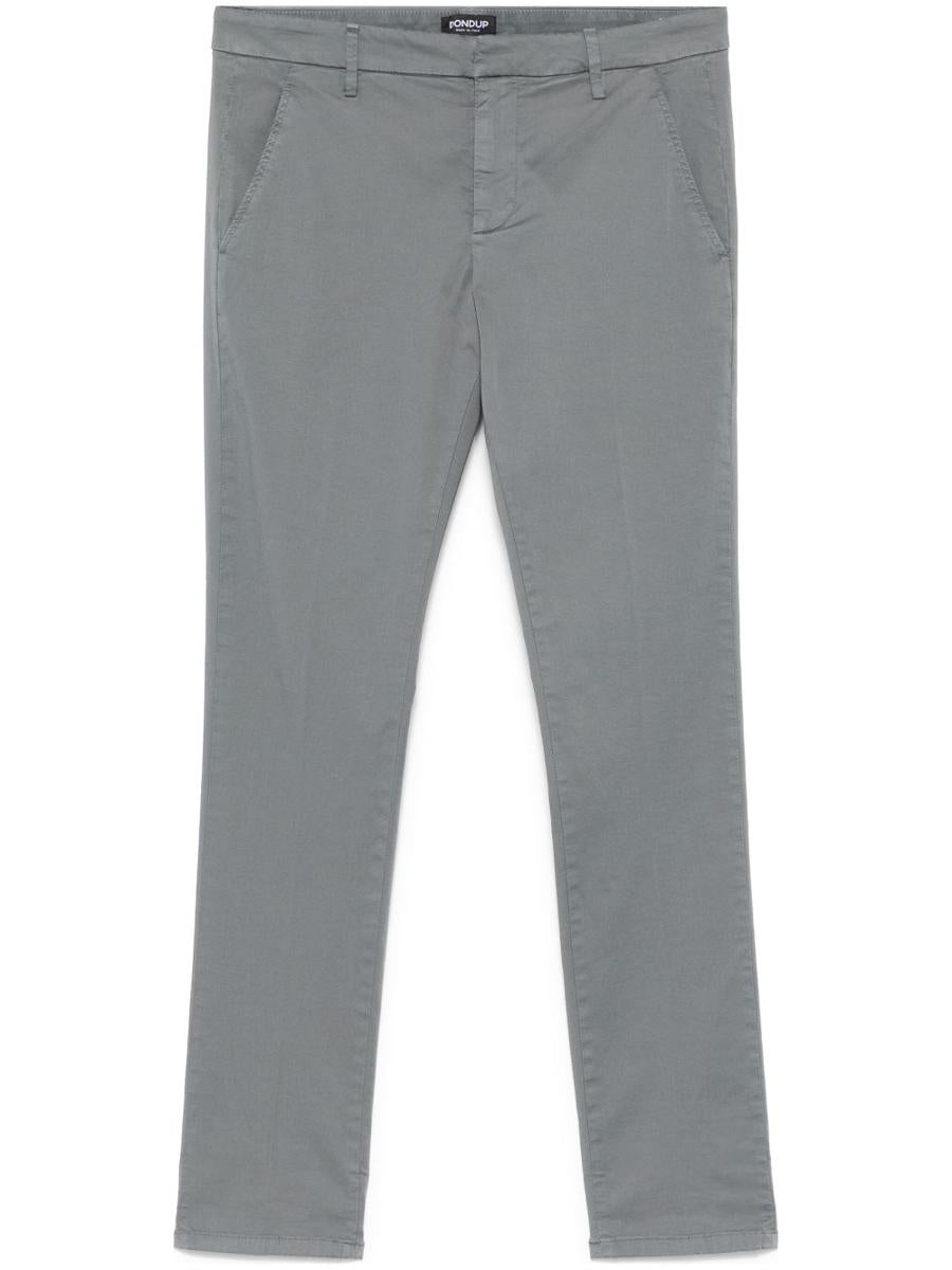 Dondup Gaubert Pants In Grey Cotton