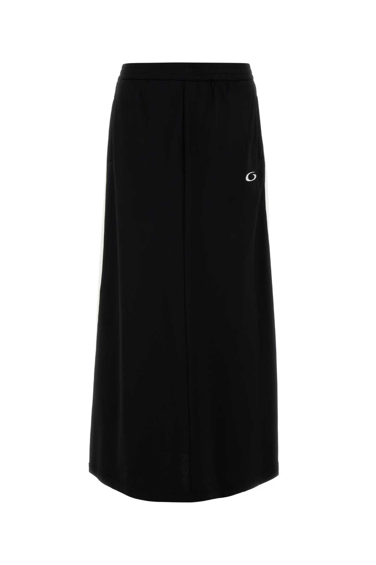 Balenciaga Black Nylon Blend Skirt