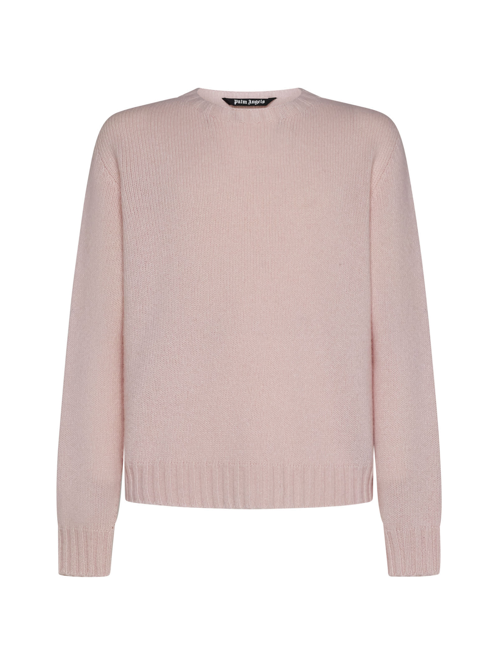 Palm Angels Logo Intarsia Crewneck Sweater