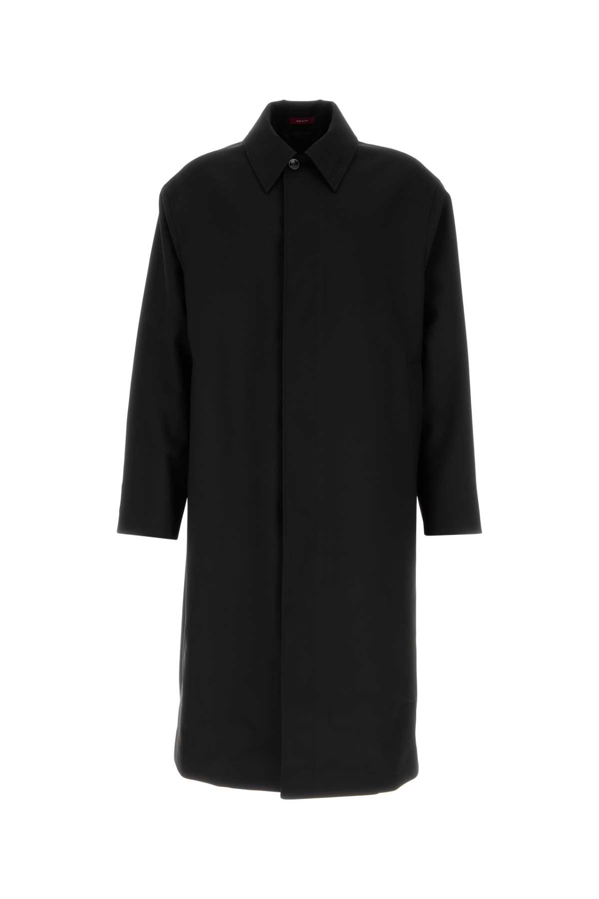 Gucci Black Wool Overcoat